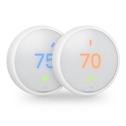 Nest Learning Thermostat E (T4000ES2X-K) White - (2-Pack)