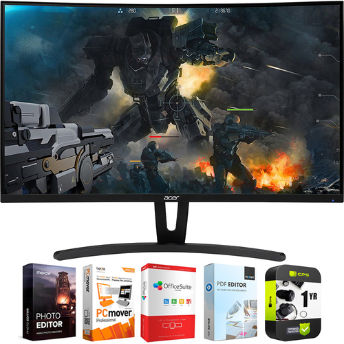 Acer 27` Curved Full HD 1920x1080 Gaming Monitor with Warranty Bundle