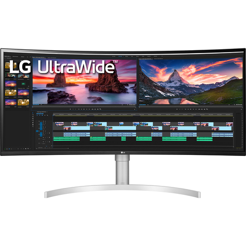 LG 38WN95C-W 38` UltraWide QHD+ IPS Curved Monitor, (Open Box)