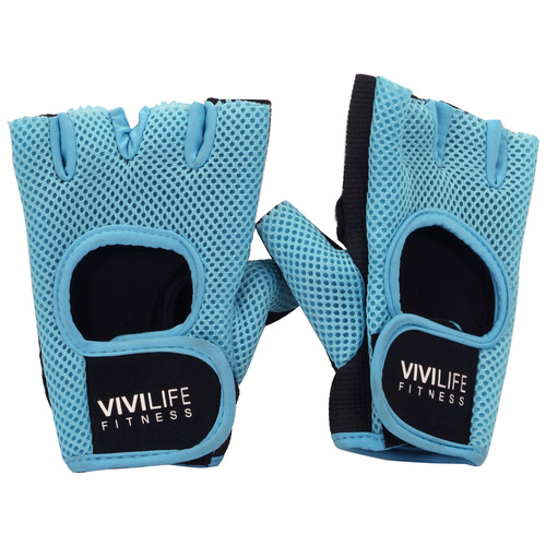 Vivitar PF-V8312-TEAL Mesh Workout Gloves, Teal