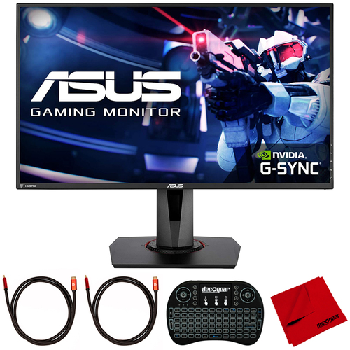 ASUS 27` Full HD 1080p 165Hz, G-SYNC Compatible Gaming Monitor + Keyboard Bundle