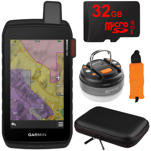 Garmin Montana 700i Rugged GPS Touchscreen Navigator with inReach w/ Accessories Bundle