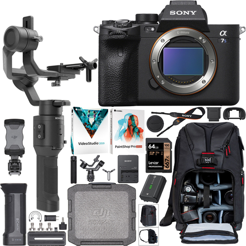 Sony a7s III Mirrorless Camera Body ILCE-7SM3 + DJI Ronin-SC Gimbal Filmmaker's Kit
