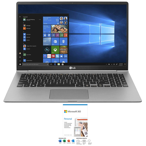 LG Gram Thin Laptop 15.6` FHD IPS Display 8th Gen Core i5-8265U + 365 Personal