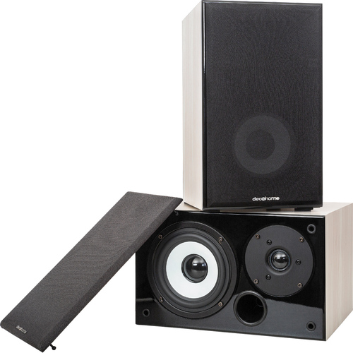 DHPAS100 Passive 140W Bookshelf Speakers, 5in. Woofer with Dome Tweeter, White