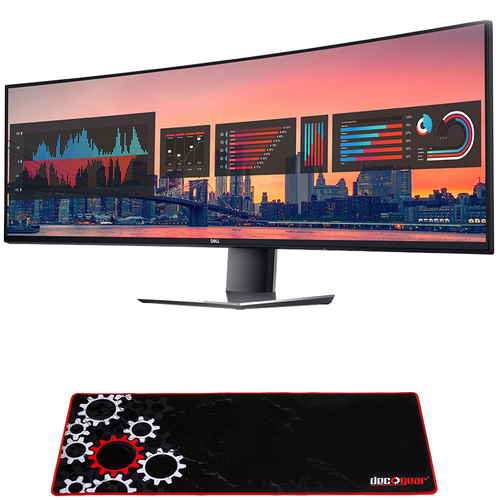 Dell UltraSharp 49` QHD 32:9 Curved Monitor (U4919DW) + Deco Gear Gaming Mouse Pad