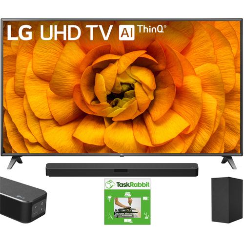 LG 75UN8570PUC 75-inch UHD 4K HDR AI Smart TV (2020) + LG SN5Y Sound Bar Bundle