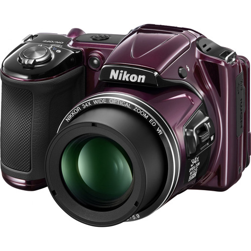 Nikon COOLPIX L830 16MP Digital Camera w/ 34x Optical Zoom (Plum) Refurbished