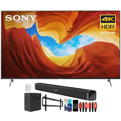 Sony XBR65X900H 65` X900H 4K UHD LED TV (2020) with Deco Gear Home Theater Bundle
