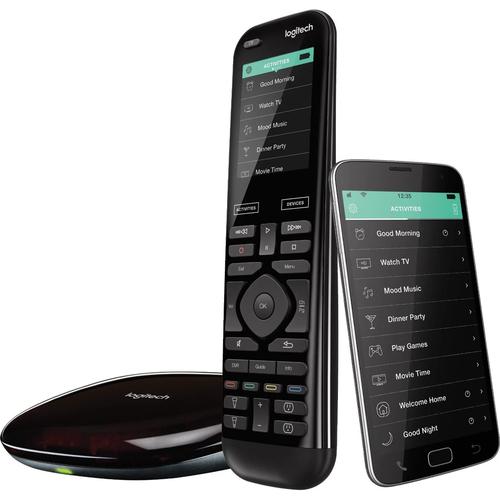 Logitech Harmony Elite Universal Remote with Harmony Hub, Works with Alexa - Renewed