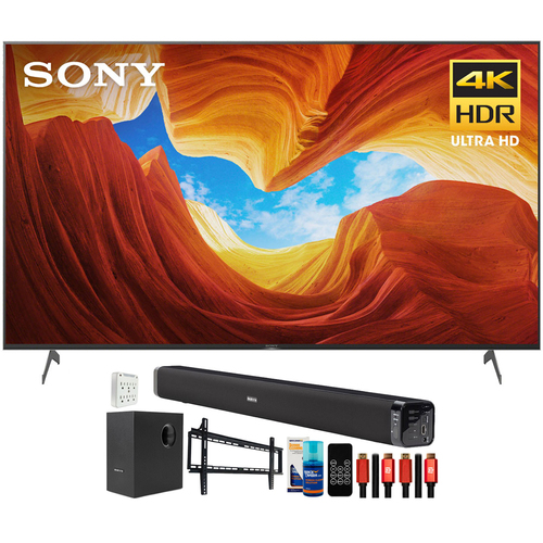 Sony XBR85X900H 85` X900H 4K UHD LED TV (2020) with Deco Gear Home Theater Bundle