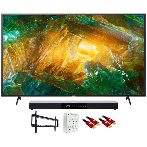 Sony XBR55X800H 55` X800H 4K Ultra HD LED TV (2020) with Deco Gear Soundbar Bundle