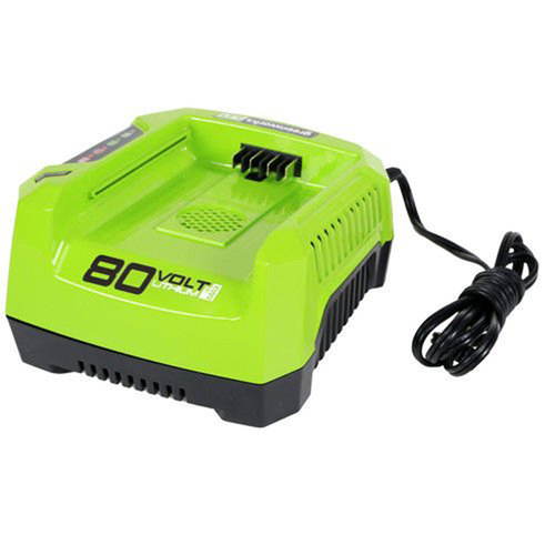 Greenworks Pro 80V RC-GW GCH8040 Lithium Ion Single Port Rapid Battery Charger - Renewed