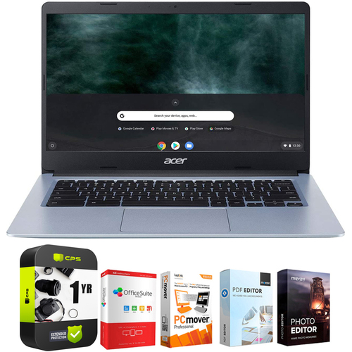 Acer Chromebook 314 14` Intel Celeron N4000 4GB Touch Laptop +Protection Plan Pack