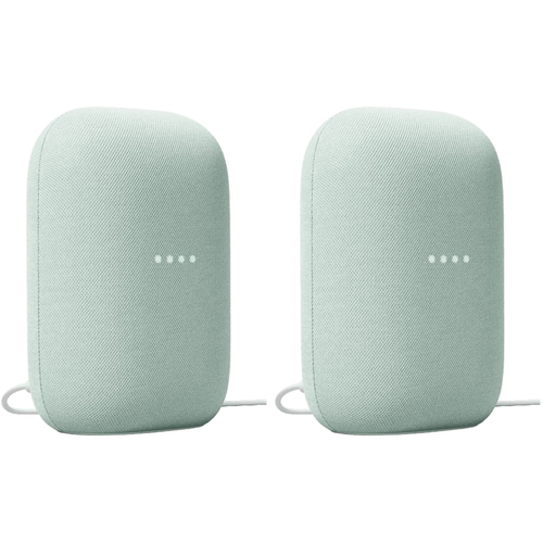 Google GA01592-US Nest Audio Smart Speaker Sage (2-Pack)