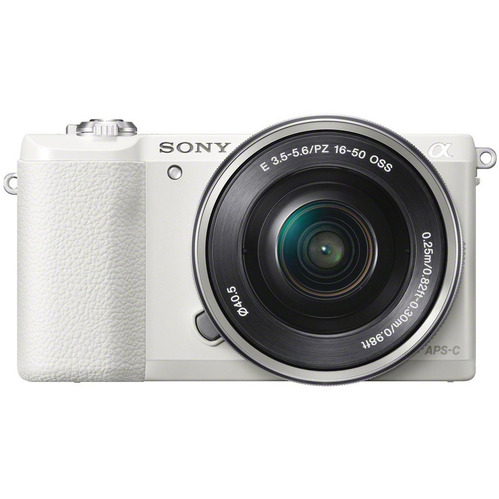 Sony Alpha a5100 24.3MP HD 1080p Mirrorless Digital Camera with 16-50mm Lens - White