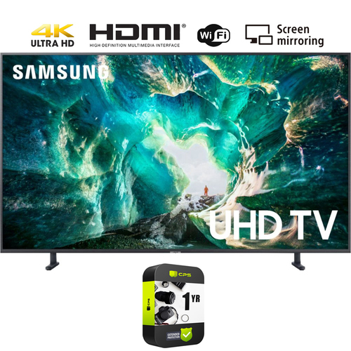 Samsung 65` RU8000 LED Smart 4K UHD TV (2019) (Renewed) + 1 Year Protection Plan