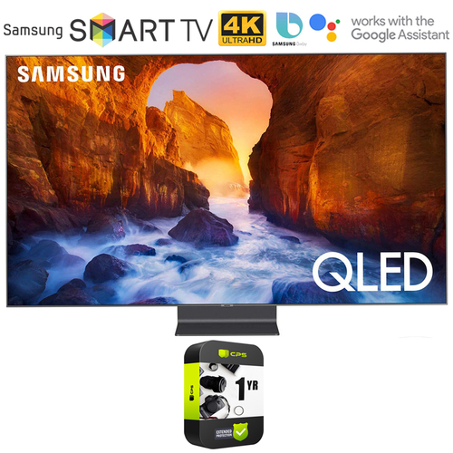 Samsung 65` Q90 QLED Smart 4K UHD TV (2019) QN65Q90RA (Renewed) + 1 Year Protection Plan