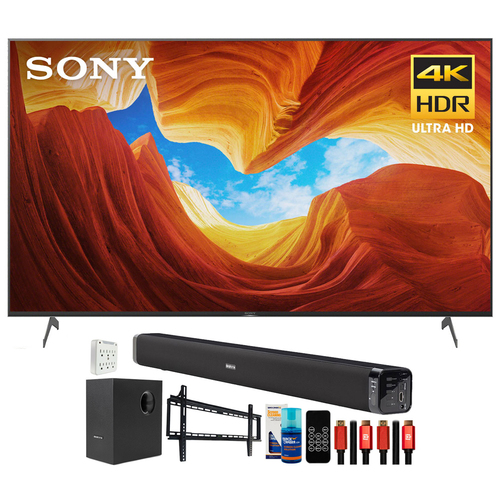 Sony XBR75X900H 75` X900H 4K UHD LED TV (2020) with Deco Gear Home Theater Bundle