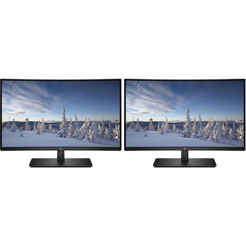 Hewlett Packard 1AT04AA#ABA 27` Full HD 1800R Curved Display Monitor (2-Pack)