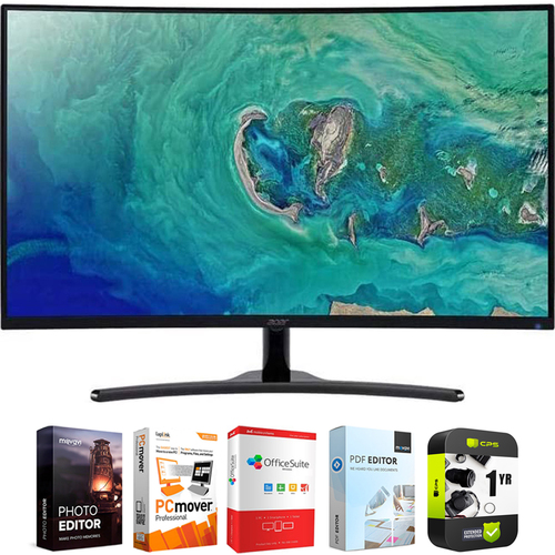 Acer Pbmiipx 32` FHD 144Hz Curved Monitor with Freesync + Warranty Bundle