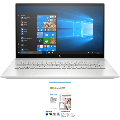 Hewlett Packard Envy 17.3` Intel i7-10510U 12/128GB SSD Touch Laptop+Office 365