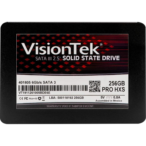 Visiontek 256GB PRO HXS 7mm 2.5` SSD internal computer Memory & Storage - 901296