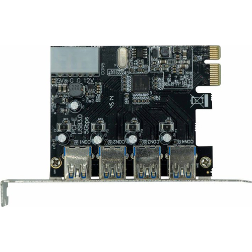 Visiontek 4 Port USB 3.0 PCIe Bus Int Cd