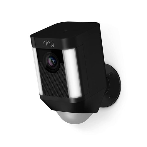 Ring Spotlight Cam Battery HD Security Camera w Built Two-Way Talk (Refurbished)