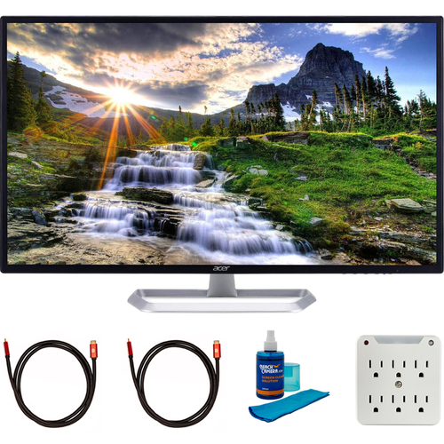 Acer Cbidpx EB1 Series 31.5` WQHD 16:9 IPS Monitor Black with Cleaning Bundle