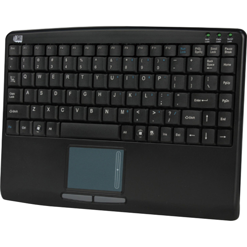 Adesso SlimTouch 410 Mini Touchpad Keyboard (Black, USB) - Open Box