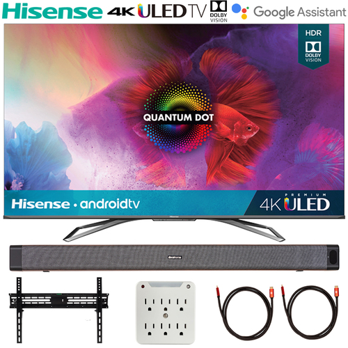 Hisense 65` H9G Quantum 4K ULED Smart TV (2020) w/ Deco Soundbar Bundle