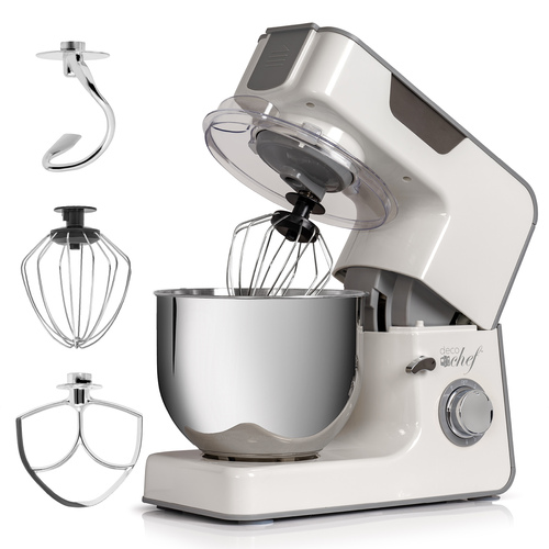 5.5 QT Kitchen Stand Mixer, 550W 8-Speed Motor, includes 3 Mixing Attachments