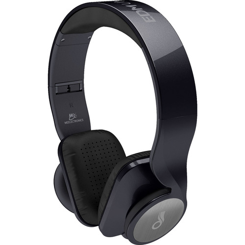 MEElectronics D50P-BK EDM Universe On-Ear Headphones - Metallic Black