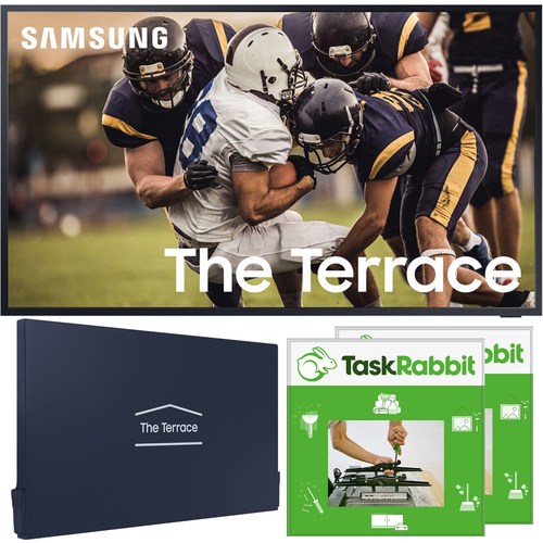 Samsung 75` The Terrace QLED 4K UHD HDR Smart TV w/ TV Dust Cover Bundle