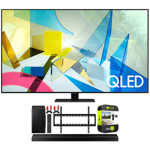Samsung 85` QN85Q80TA Q80T QLED 4K UHD HDR Smart TV 2020 + 5.1ch Soundbar HW-Q60T Bundle