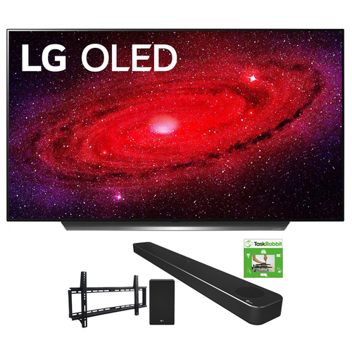 LG 65` CX 4K Smart OLED TV w/ AI ThinQ (2020) + LG SN8YG Sound Bar Bundle