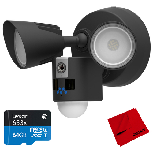 Momentum Aria 1080P LED Spotlight Camera Wired Built-in Wi-Fi+64 GB Card & Cloth