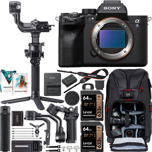 Sony a7s III Mirrorless Camera Full Frame Body + DJI RSC 2 Gimbal Filmmaker's Kit