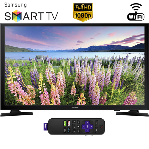 Samsung UN40N5200A 40` LED SMART FDH TV 1080P (Renewed) with Roku Streaming Stick