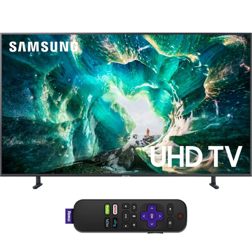 Samsung UN75RU8000 75` RU8000 LED Smart 4K UHD TV 2019 - Renewed + Roku Streaming Stick
