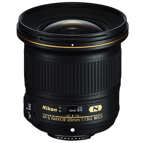 Nikon AF-S FX Full Frame NIKKOR 20mm f/1.8G ED Fixed Lens with Auto Focus