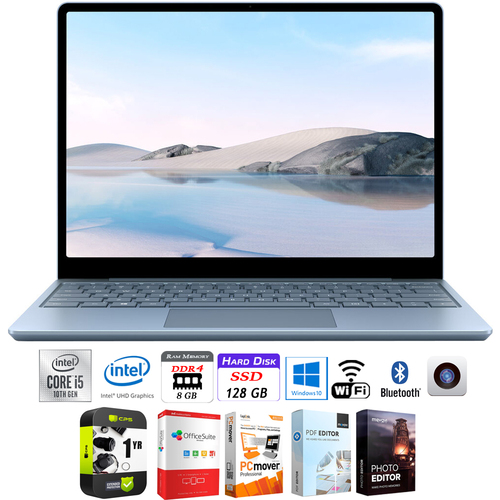 Microsoft Surface Laptop Go 12.4` Intel i5-1035G1 8/128 Touchscreen + Protection Plan Pack