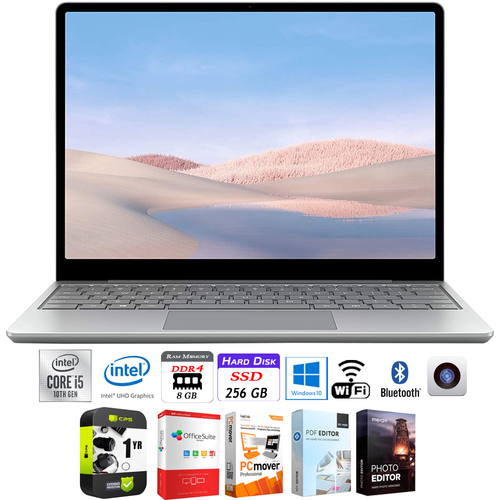Microsoft Surface Laptop Go 12.4` Intel i5-1035G1 8GB/256GB + Protection Plan Pack
