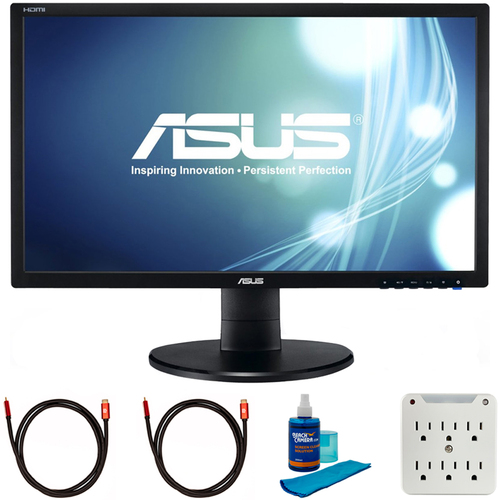 Asus 21.5` Widescreen Full HD 1080p LED Monitor 1920 X 1080 with Cleaning Bundle