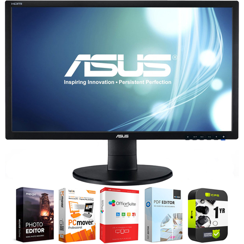 Asus 21.5` Widescreen Full HD 1080p LED Monitor 1920 X 1080 with Warranty Bundle