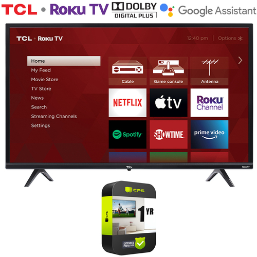 TCL 65S435 65` 4-Series 4K Ultra HD Smart Roku LED TV w/ Warranty Bundle