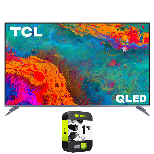 TCL 55S535 55` 5-Series 4K QLED Dolby Vision HDR Smart Roku TV w/ Warranty Bundle