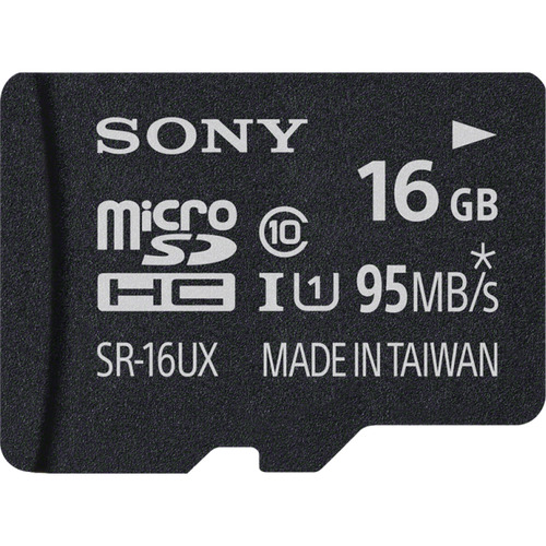 Sony SR16UXA/TQN 16GB High Speed microSDHC UHS-1 Memory Card
