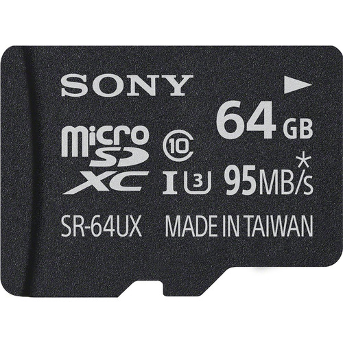 Sony SR64UXA/TQN 64GB High Speed MicroSDXC UHS-1 Memory Card